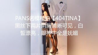 PANS名模私拍【404TINA】黑丝下两片阴唇清晰可见，白皙漂亮，眼神中全是妩媚